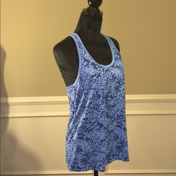 Nike Dry-Fit Athletic Cut Navy & Blue Tank Top. - Picture 6 of 8